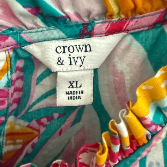 Crown & Ivy Multicolor Ruffle Dress - Picture 2 of 3